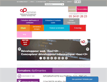 Tablet Screenshot of apformation.com